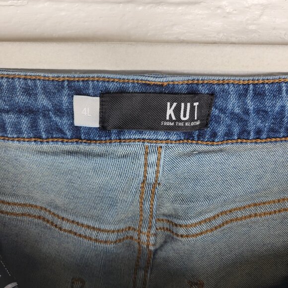Kut From The Kloth Women's Size 4L Jeans Elizabeth Fab Ab Ankle Straight Leg - Picture 6 of 8